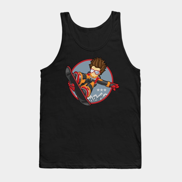 Snowboarder Tank Top by viSionDesign